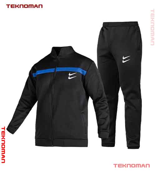 ست مردانه سویشرت و شلوار مشکی Nike دو خط