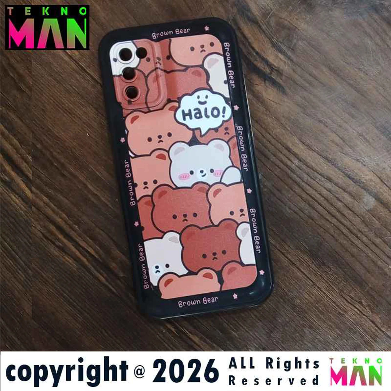 گارد سامسونگ A02s خرسی BrownBear