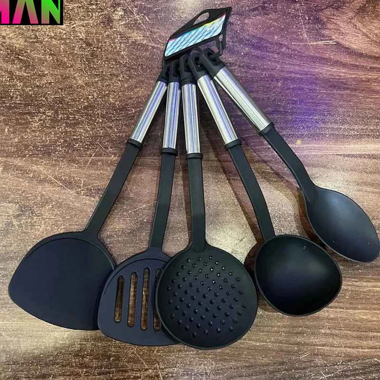 سرویس کفگیر و ملاقه 5 پارچه مدل KitchenMate