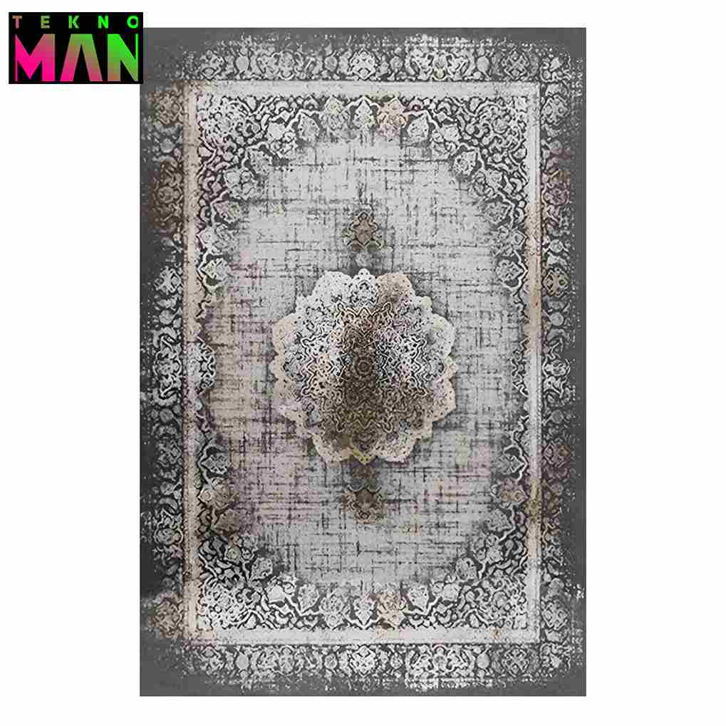 فرش مخمل طرح سنتی سایز 50×80 (پادری کوچک) کد 1207