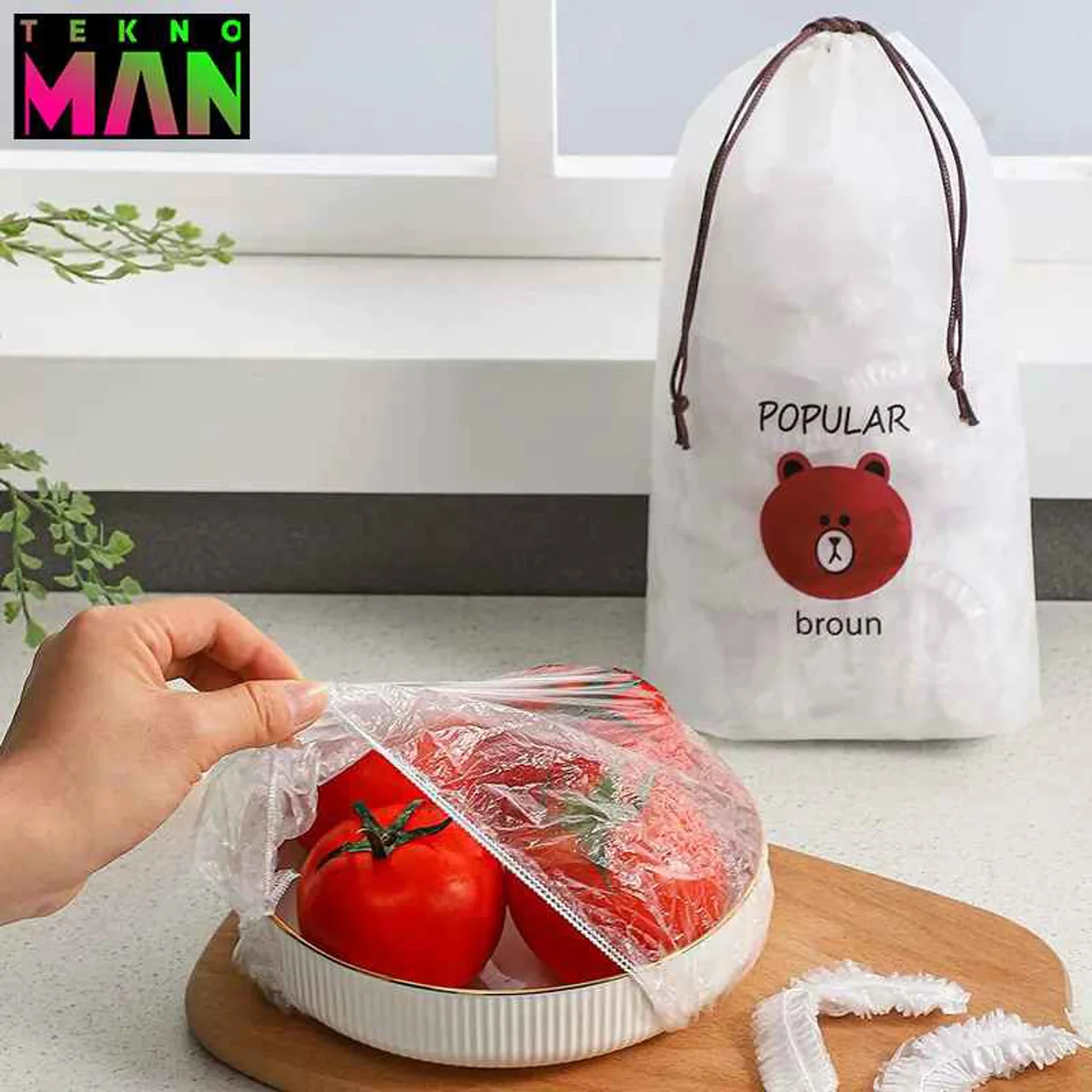 درپوش کشی ظروف بسته 100 عددی