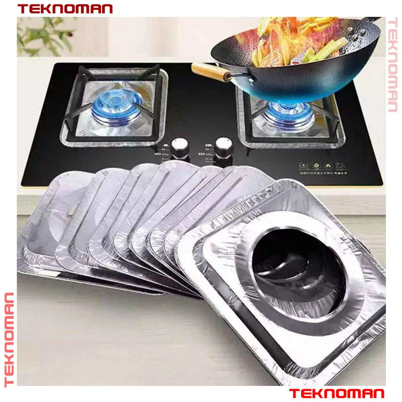 فویل قالبی اجاق گاز (بسته 10 عددی)
