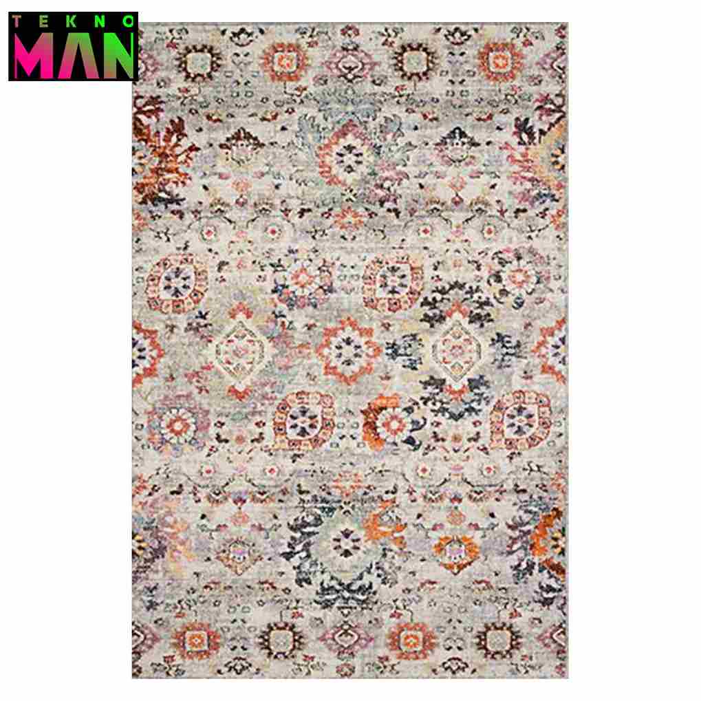 فرش مخمل طرح سنتی سایز 50×80 (پادری کوچک) کد 1255