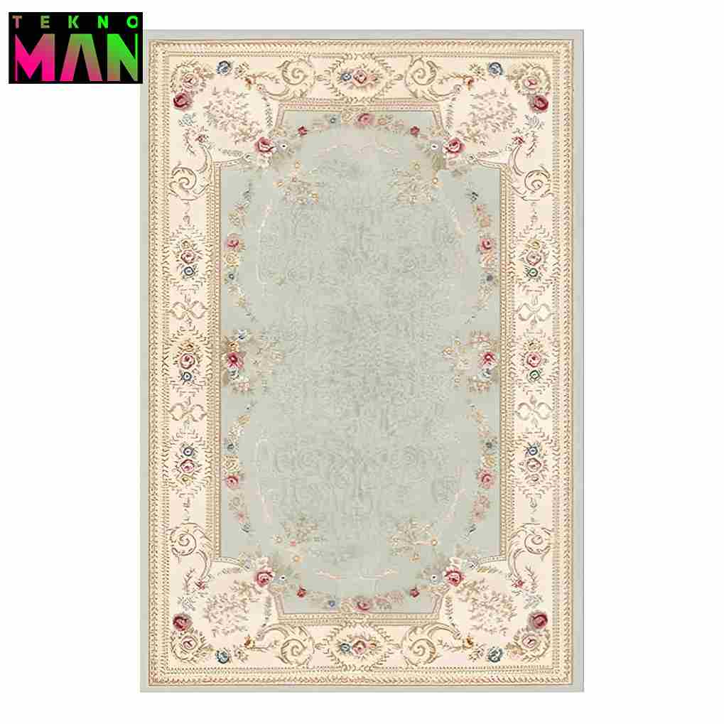 فرش مخمل طرح فانتزی سایز 50×80 (پادری کوچک) کد 1196