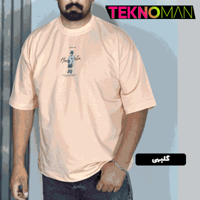 تیشرت باکسی قواره لش مردانه موجود در 4 رنگ