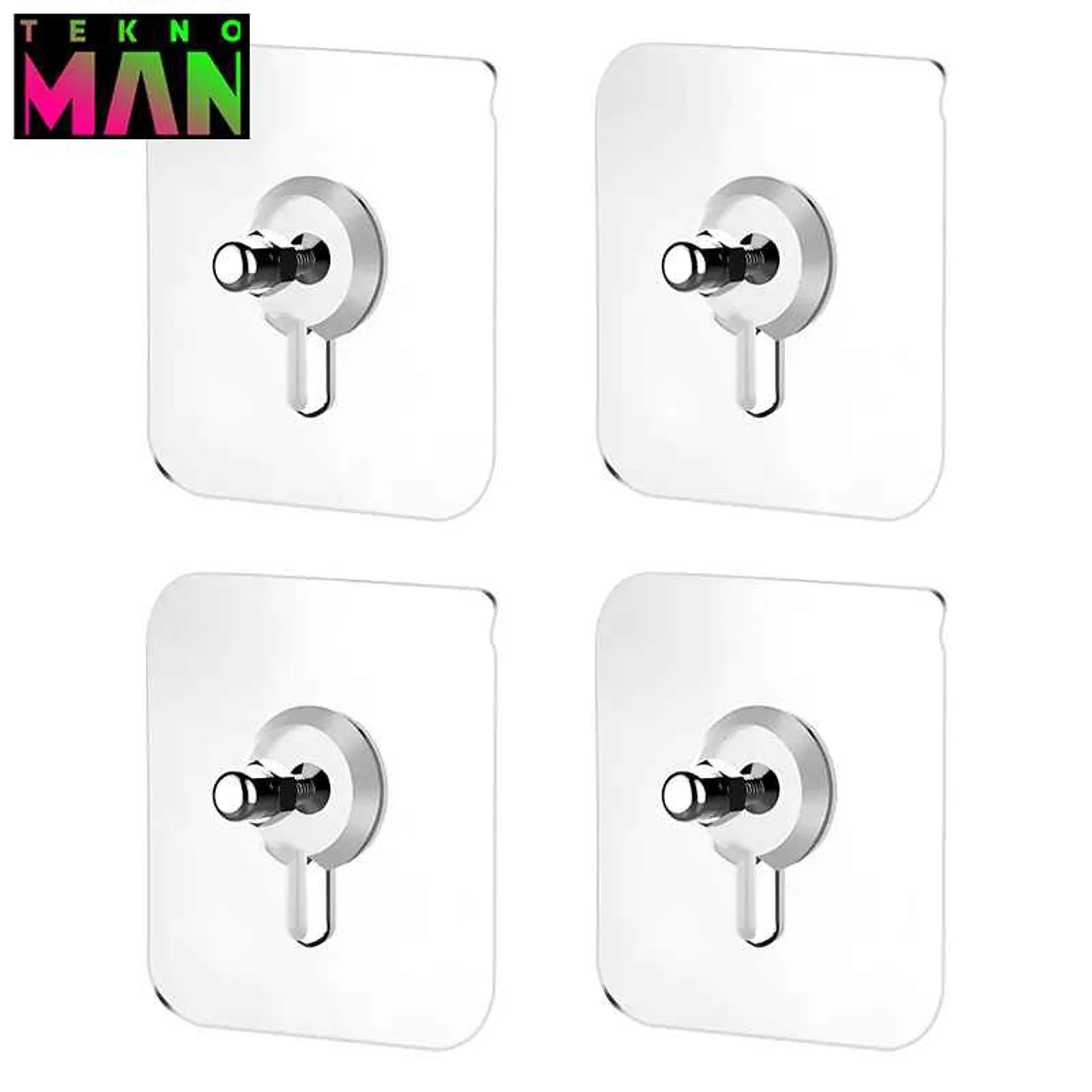 میخ چسبی دیوار وارداتی 4 عددی