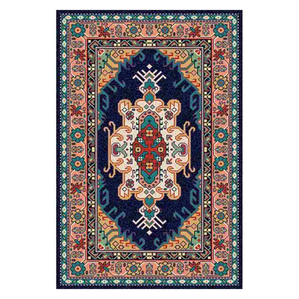فرش مخمل طرح سنتی سایز 50×80 (پادری کوچک) کد 1227